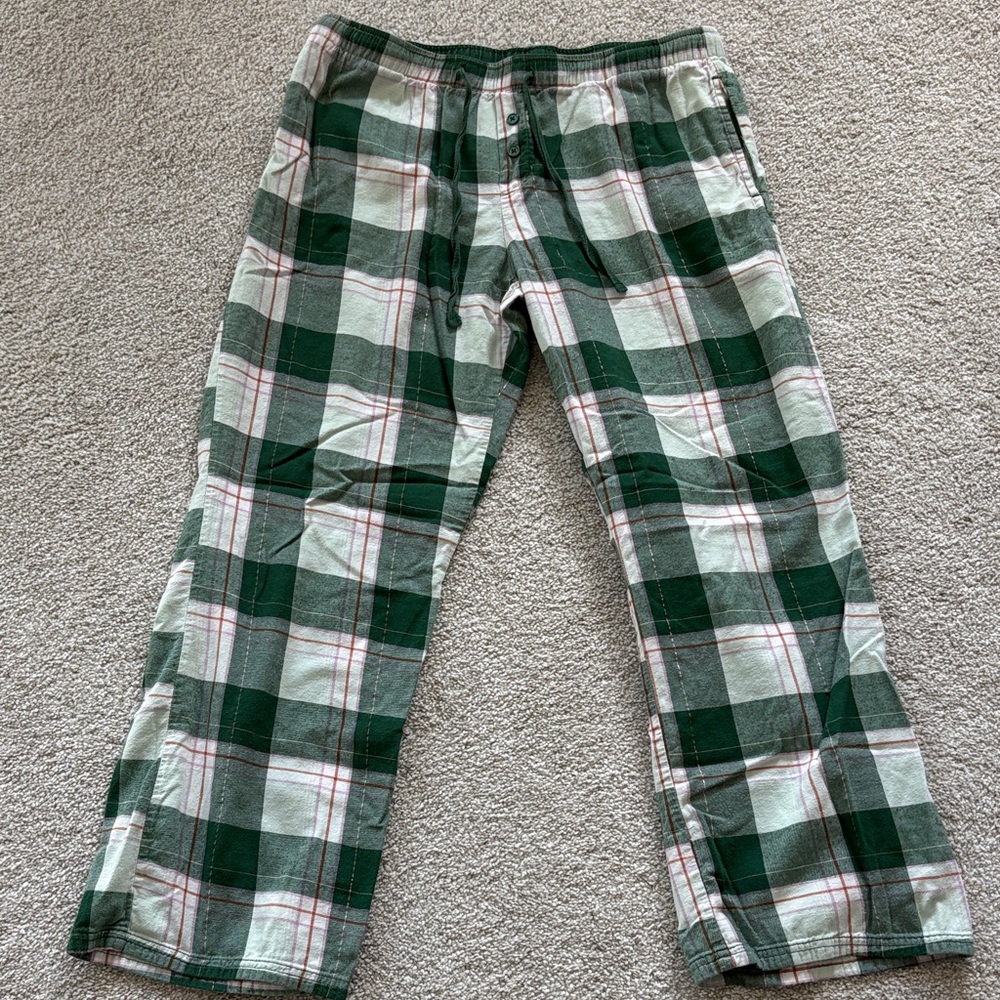 Green Plaid Lounge Pants